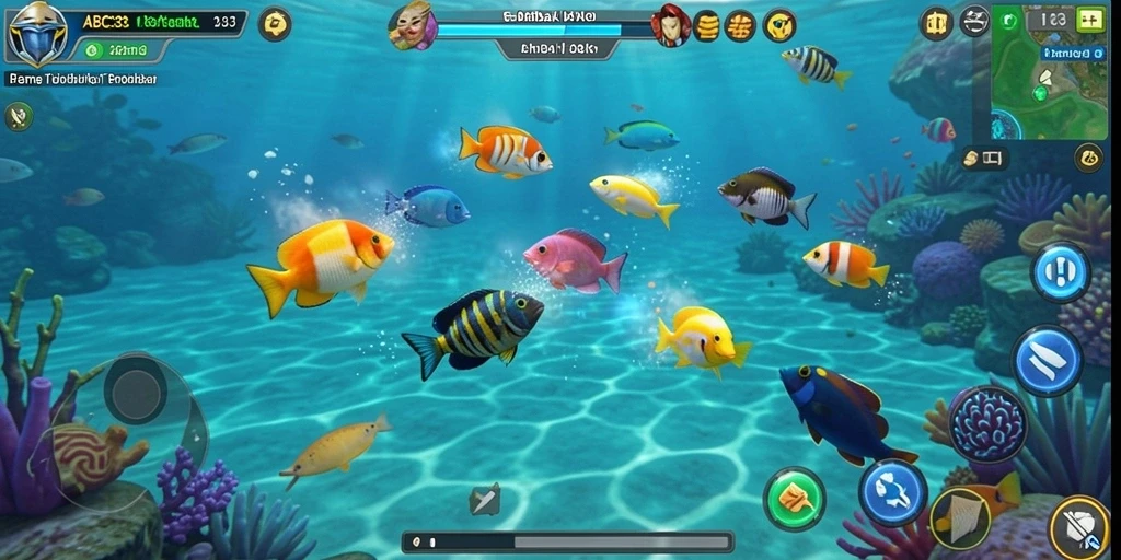 Screenshot game ABC33 menampilkan aksi menembak ikan yang seru dan grafis menawan.