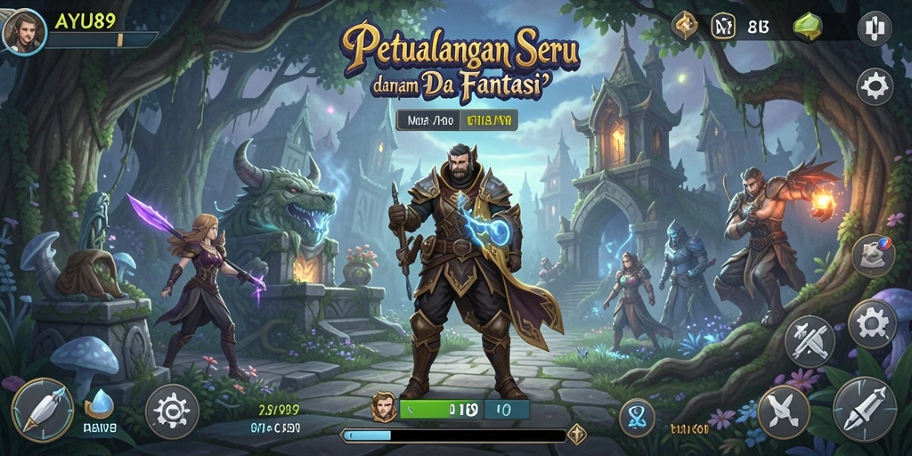 Tampilan gameplay AYU89 yang menarik dan penuh tantangan petualangan.