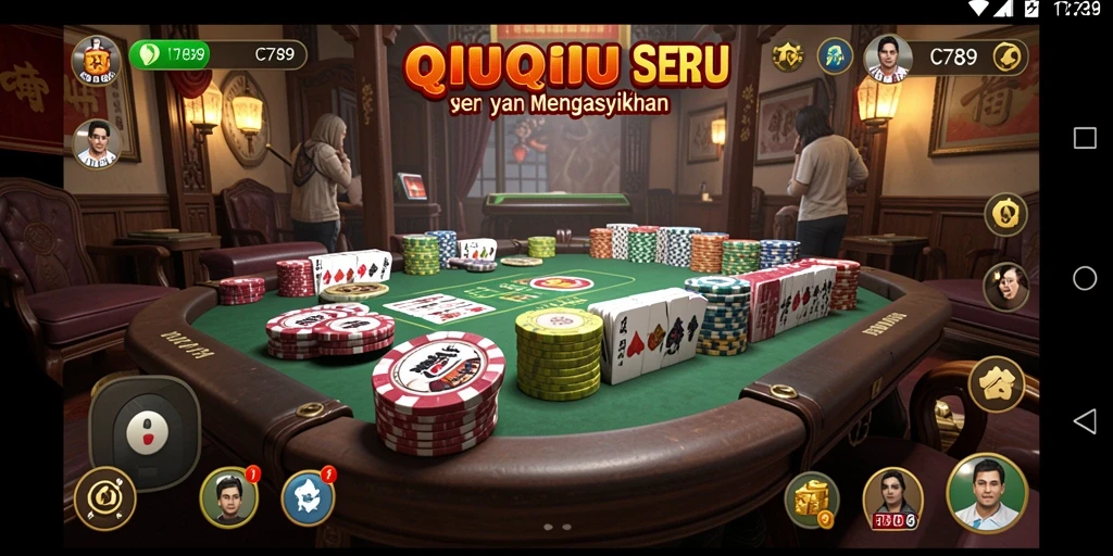 Gameplay seru dari permainan QiuQiu C789 dengan grafis menawan.