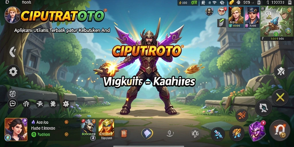 Tampilan antarmuka aplikasi CIPUTRATOTO yang intuitif dan mudah digunakan.