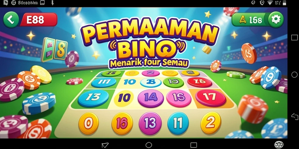 Screenshot permainan Bingo E88 menampilkan antarmuka yang menarik dan gameplay yang seru.