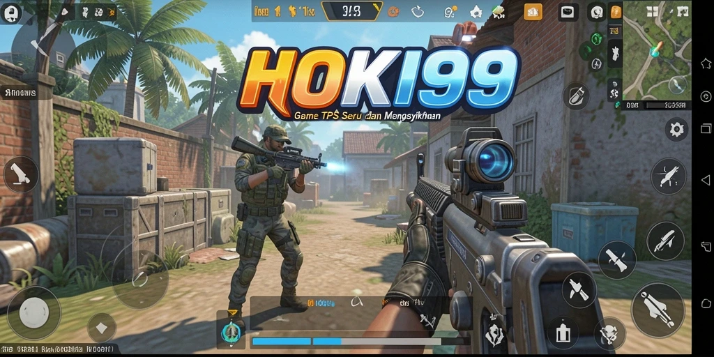 Screenshot HOKI99 menampilkan aksi pertempuran yang mendebarkan dalam gameplay TPS.