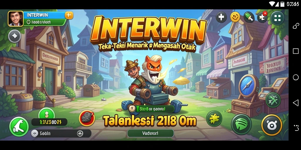 Screenshot gameplay dari INTERWIN menampilkan tantangan teka-teki yang menarik.