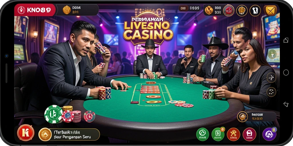 Tampilan gameplay KNO89 yang menarik dalam permainan Live Casino.