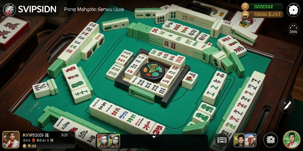 Tampilan gameplay menarik dari SVIPSIDN, permainan Mahjong yang seru.