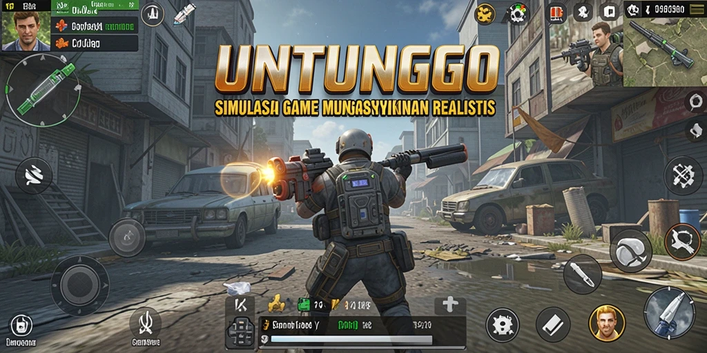 Screenshot UNTUNGGO menampilkan gameplay simulasi yang interaktif dan menggugah.