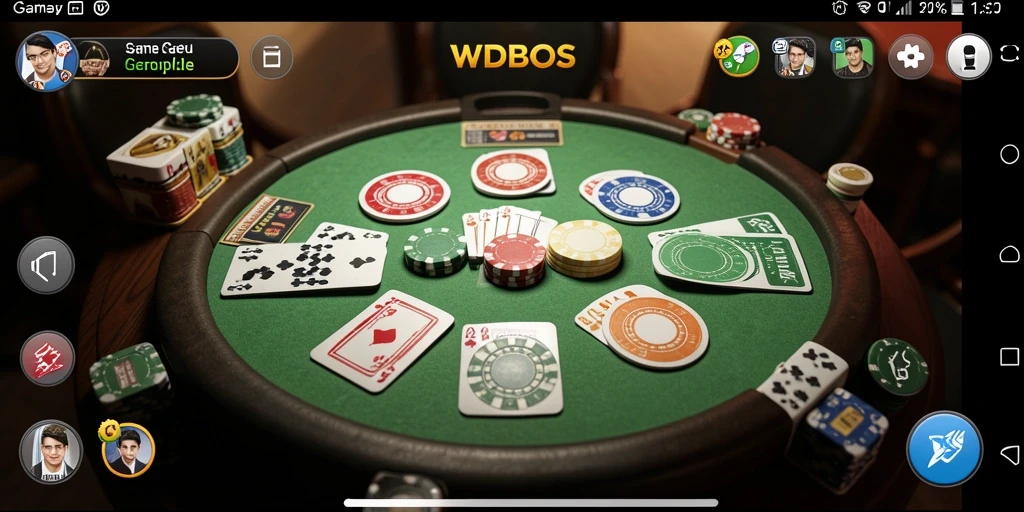 Screenshot WDBOS menampilkan gameplay Gaple yang menarik.